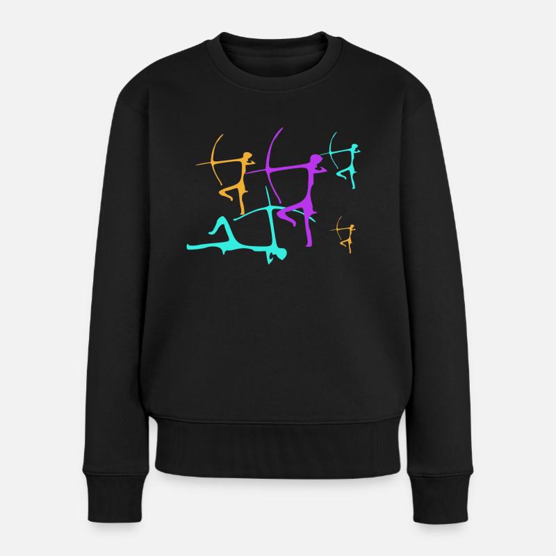 Bogenschützer 3 - Frauen Premium Bio Pullover - Schwarz