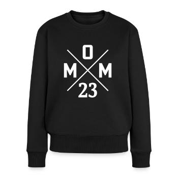 mom 23 mama est 2023 future maman mère 2023 - Pull Premium bio Femme - noir - Devant - Julia (174cm)
