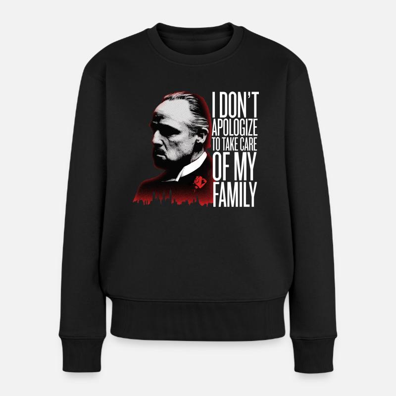 Der Pate The Godfather Zitat Spruch Mafia Boss - Frauen Premium Bio Pullover - Schwarz