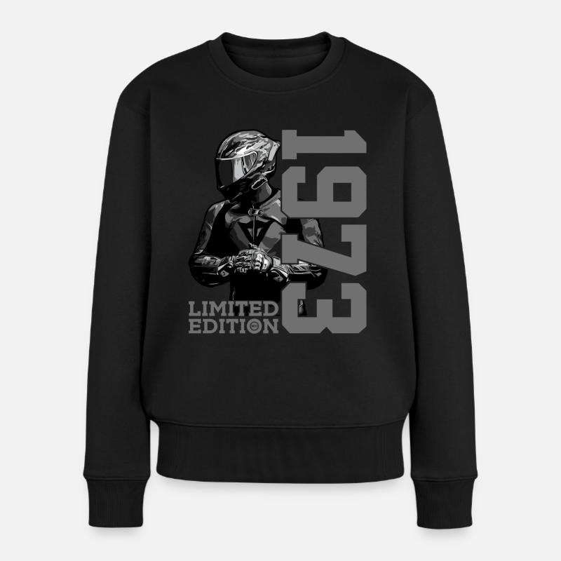 LIMITED EDITION 1973 MOTORRAD 53. GEBURTSTAG - Frauen Premium Bio Pullover - Schwarz