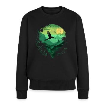 Colibri oiseau nature animaux désert nectar - Pull Premium bio Femme - noir - Devant - Julia (174cm)