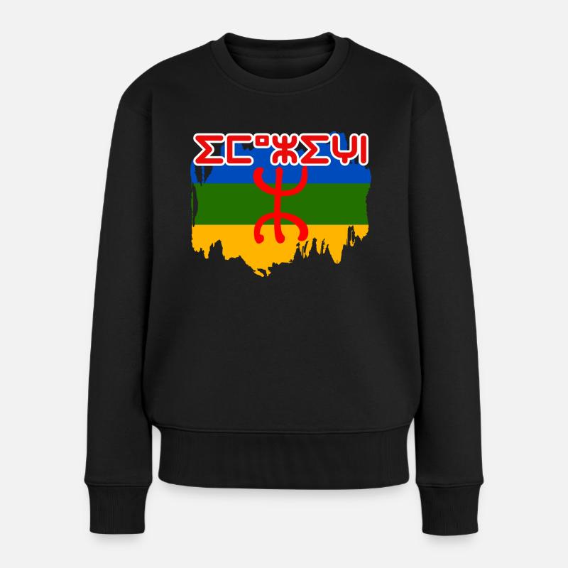 Imazighen - Frauen Premium Bio Pullover - Schwarz