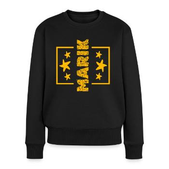 Geburtstag Marik - Frauen Premium Bio Pullover - Schwarz - Vorne - Julia (174cm)