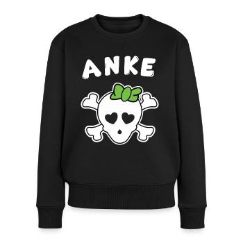 Pirate Anke Design pour les filles et les femmes - Pull Premium bio Femme - noir - Devant - Julia (174cm)