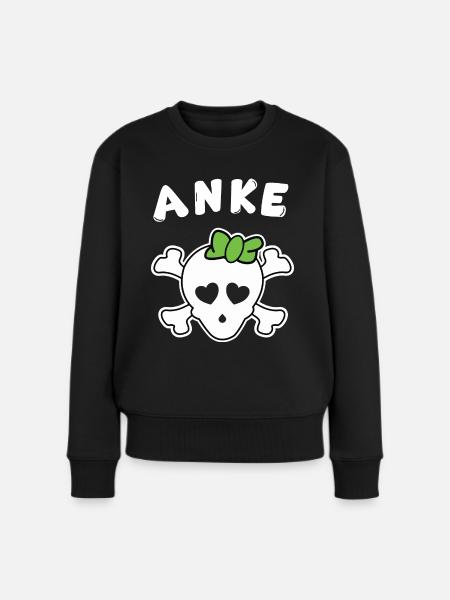 Piratin Anke Design für Mädchen und Frauen - Frauen Premium Bio Pullover - Schwarz