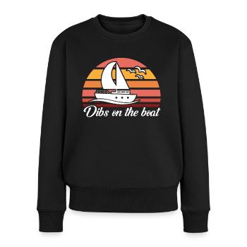 Amateurs de bateau Capitaine de bateau Capitaines - Pull Premium bio Femme - noir - Devant - Julia (174cm)