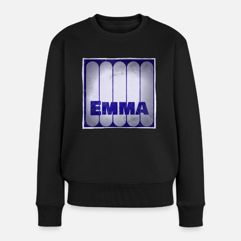 Nom Emma Idée Cadeau - Pull Premium bio Femme - noir