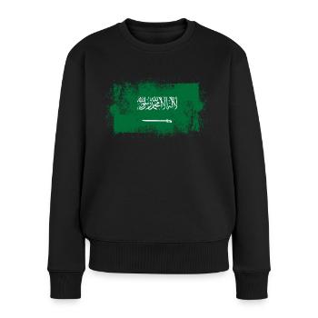 Saudi-Arabien - Frauen Premium Bio Pullover - Schwarz - Vorne - Julia (174cm)