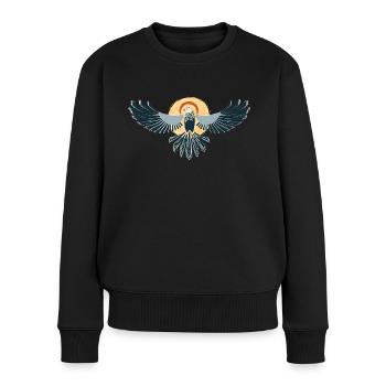 Bird of prey, falcon, eagle, goshawk, buzzard, falconer - Women's Premium Organic Jumper - black - Front - Julia (174cm)