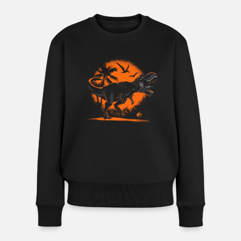 Jurassic World Indominus Rex Brüllt - Frauen Premium Bio Pullover - Schwarz