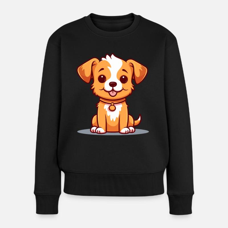 Conception de chien mignon pour les propriétaires de chiens - Pull Premium bio Femme - noir
