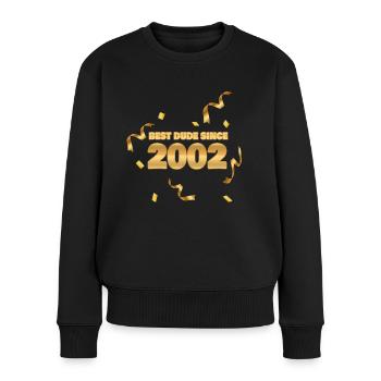 Year 2002 - Women's Premium Organic Jumper - black - Front - Julia (174cm)