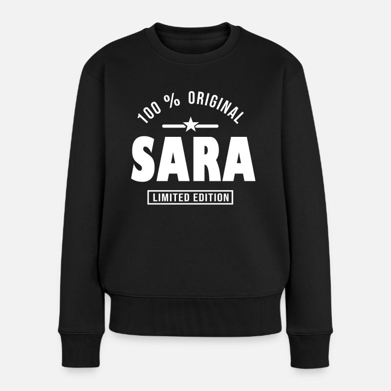 Sara, sara - Frauen Premium Bio Pullover - Schwarz