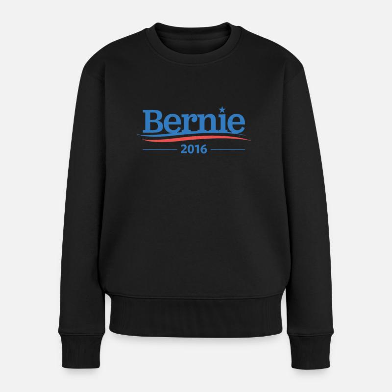 Bernie 2016 - Frauen Premium Bio Pullover - Schwarz