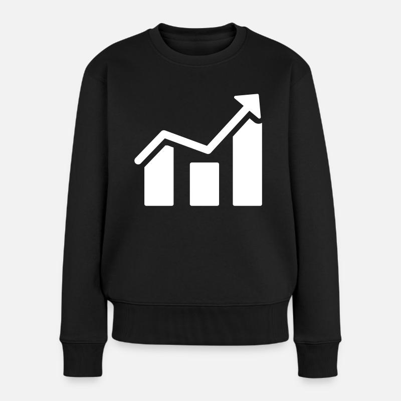 marché boursier - Pull Premium bio Femme - noir
