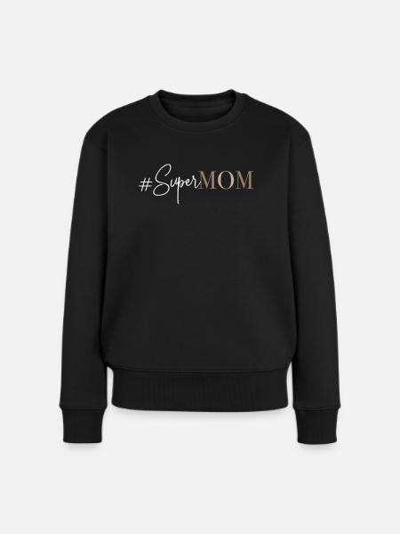 #Super maman - Pull Premium bio Femme - noir