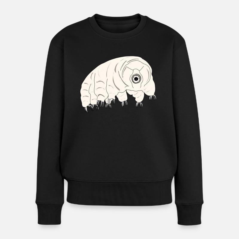 Tardigrade water bear - Frauen Premium Bio Pullover - Schwarz