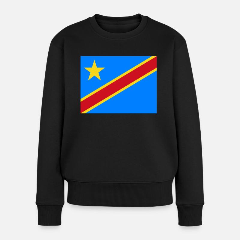 DR Congo flag - Pull Premium bio Femme - noir