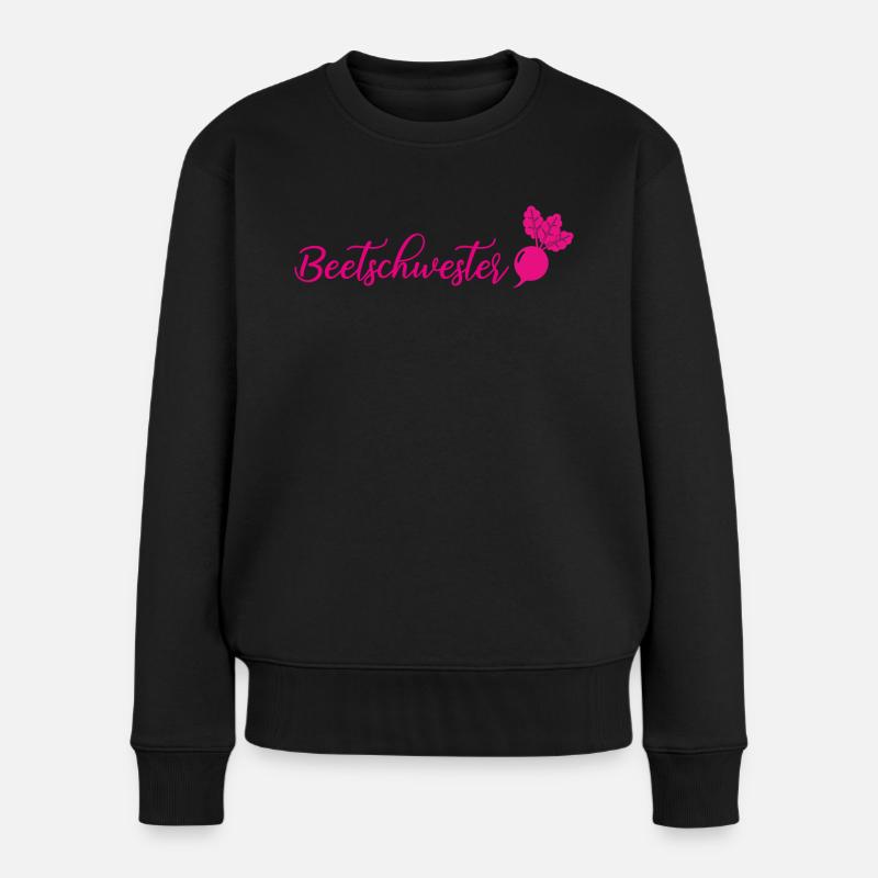 Beetschwester - Frauen Premium Bio Pullover - Schwarz