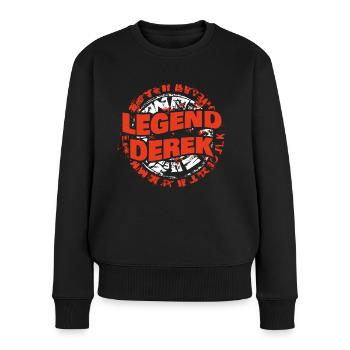 Cadeau pour Derek - Pull Premium bio Femme - noir - Devant - Julia (174cm)