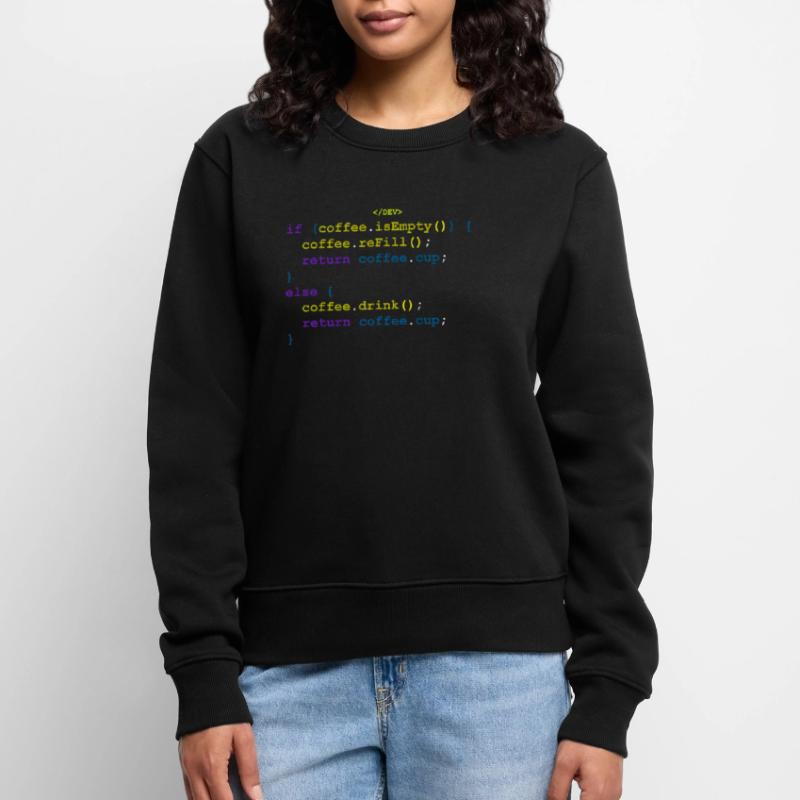 Coffee function for programmers and developers Women's Premium Organic Jumper