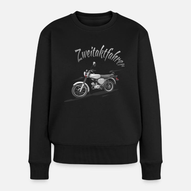 S51 Zweitaktfahrer - Frauen Premium Bio Pullover - Schwarz