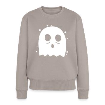 Geist - Frauen Premium Bio Pullover - Taupe - Vorne - Julia (174cm)