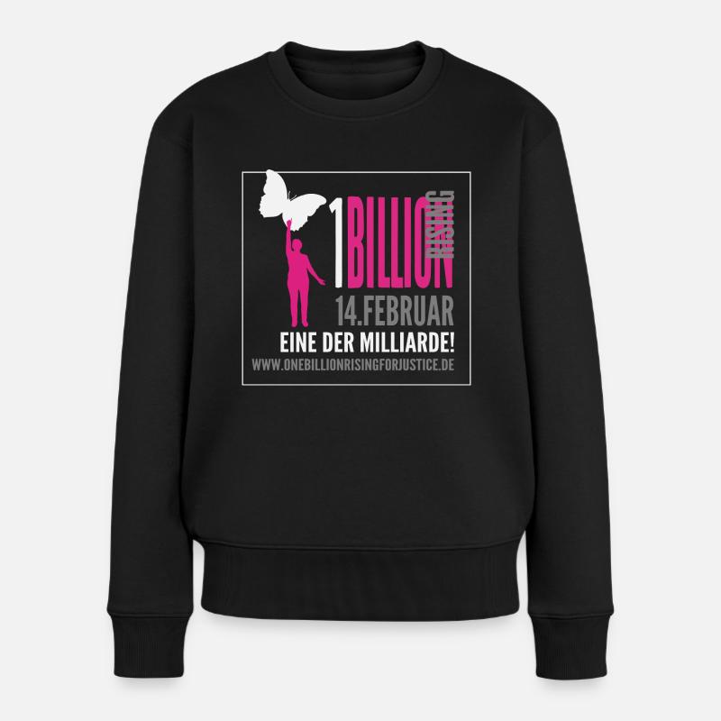 One Billion Rising - eine der Milliarde - Frauen Premium Bio Pullover - Schwarz