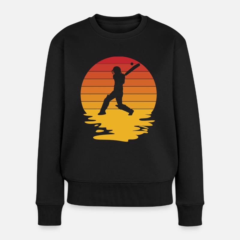 Cricketer CricketEr Cricket Match Cadeau - Pull Premium bio Femme - noir