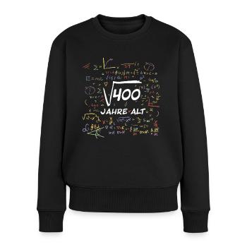Mathe - Geburtstag - 20 Jahre - Frauen Premium Bio Pullover - Schwarz - Vorne - Julia (174cm)