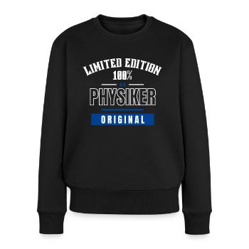 Limited Edition 100% - Physiker - Original - Frauen Premium Bio Pullover - Schwarz - Vorne - Julia (174cm)