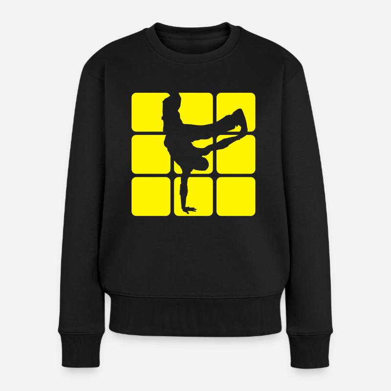 BREAKDANCE 1C 1 - Pull Premium bio Femme - noir