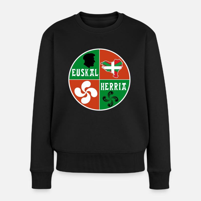Pays Basque - Pull Premium bio Femme - noir