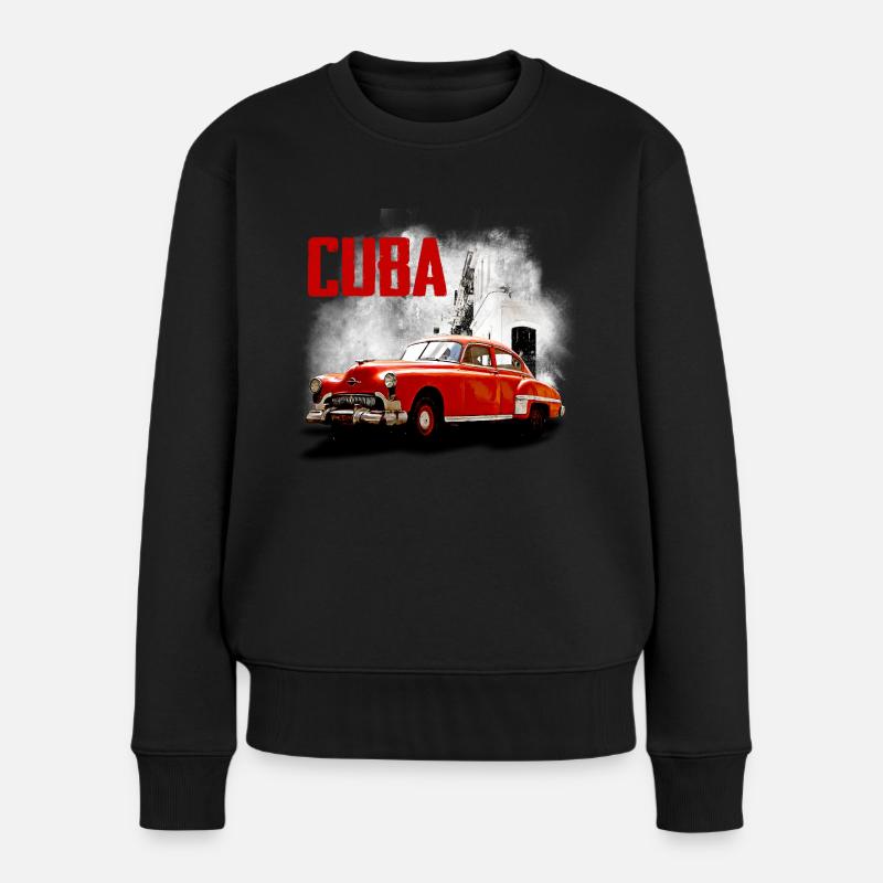 cubancar - Frauen Premium Bio Pullover - Schwarz