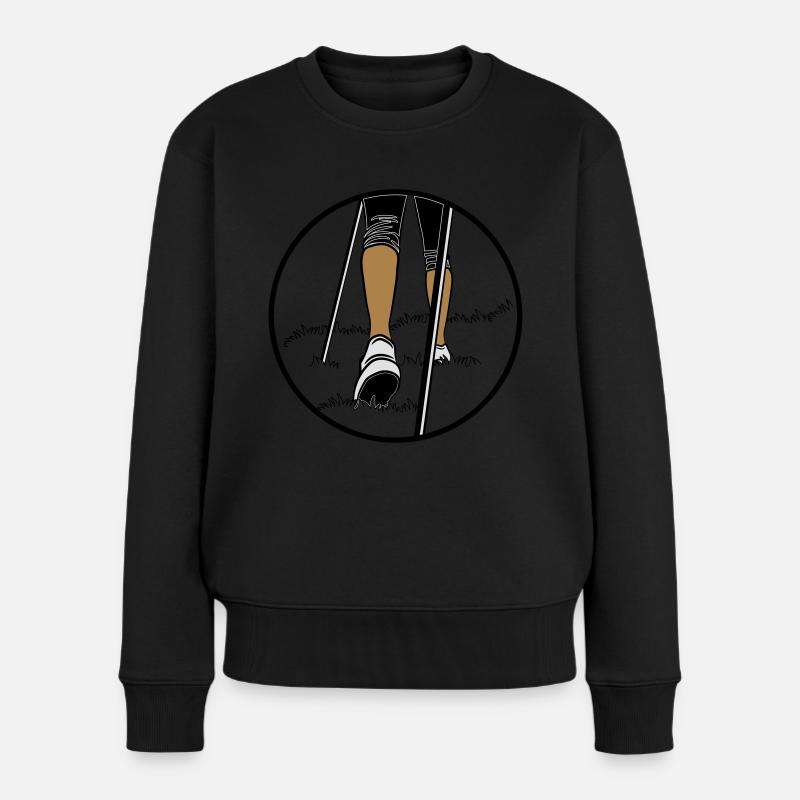chaussures de marche aller - Pull Premium bio Femme - noir
