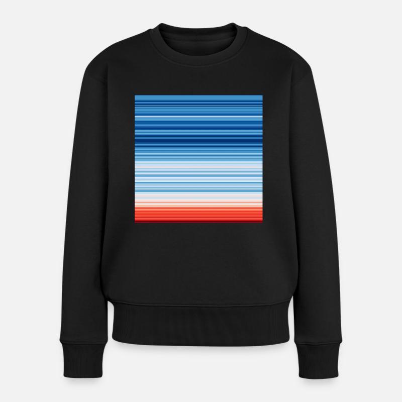Warming Stripes | Scientists for Future - Pull Premium bio Femme - noir