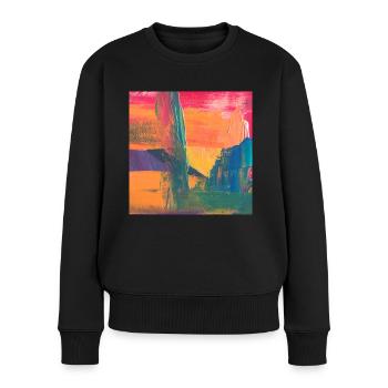 Inspiration peinture - Pull Premium bio Femme - noir - Devant - Julia (174cm)