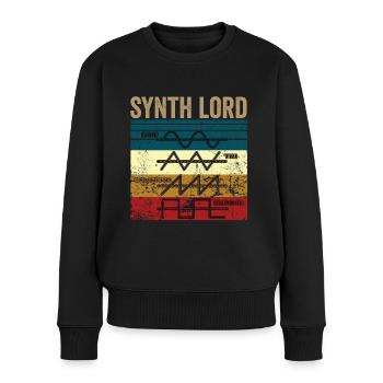 SYNTH LORD - Women's Premium Organic Jumper - black - Front - Julia (174cm)