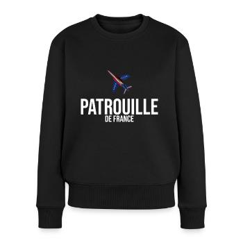 Patrouille de France meeting aérien armée de l'air - Pull Premium bio Femme - noir - Devant - Julia (174cm)