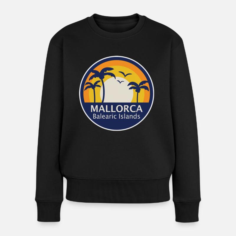 Mallorca Balearic Islands - Frauen Premium Bio Pullover - Schwarz