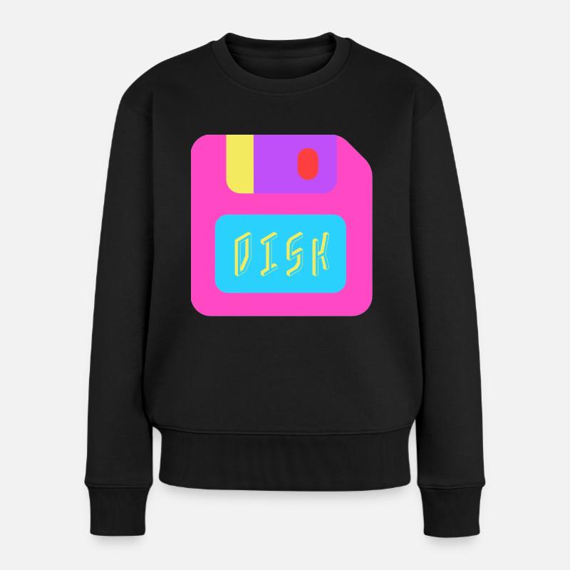 Disk - Women's Premium Organic Jumper - black
