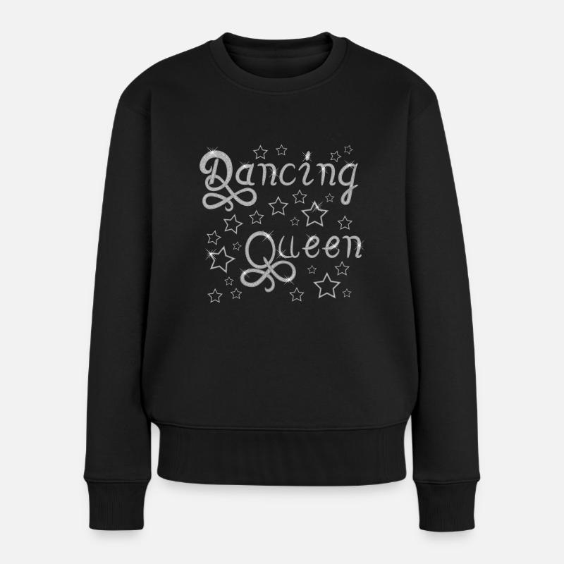 Dancing queen-Silver - Pull Premium bio Femme - noir