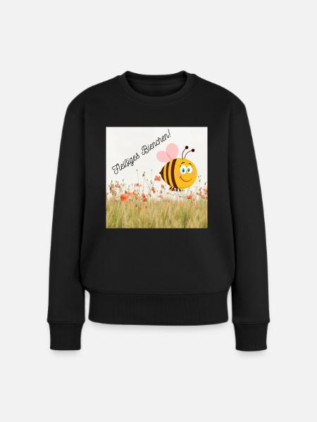 Fleißiges Bienchen - Frauen Premium Bio Pullover - Schwarz