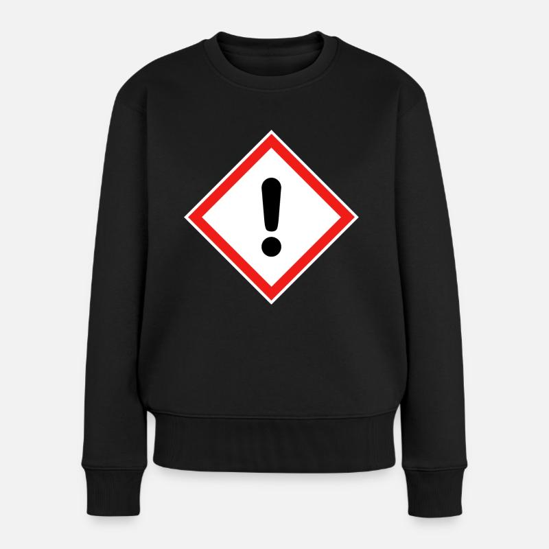 Warnung vor Gesundheitsgefahren, Gesundheitswarnung - Frauen Premium Bio Pullover - Schwarz