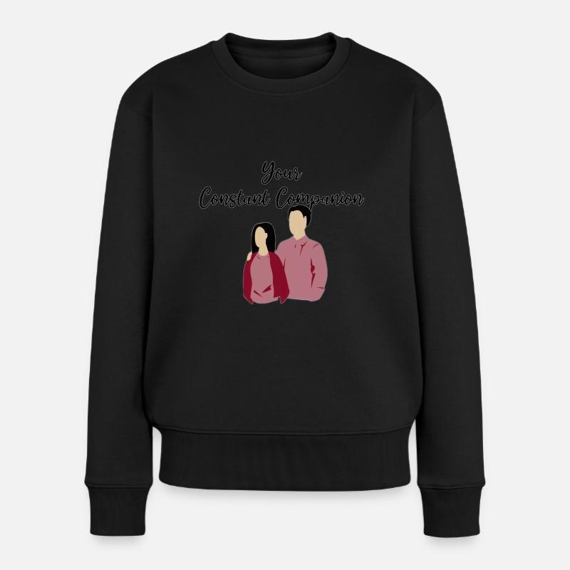 Ihr ständiger Begleiter - Frauen Premium Bio Pullover - Schwarz