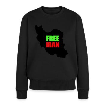 iran free - Frauen Premium Bio Pullover - Schwarz - Vorne - Julia (174cm)