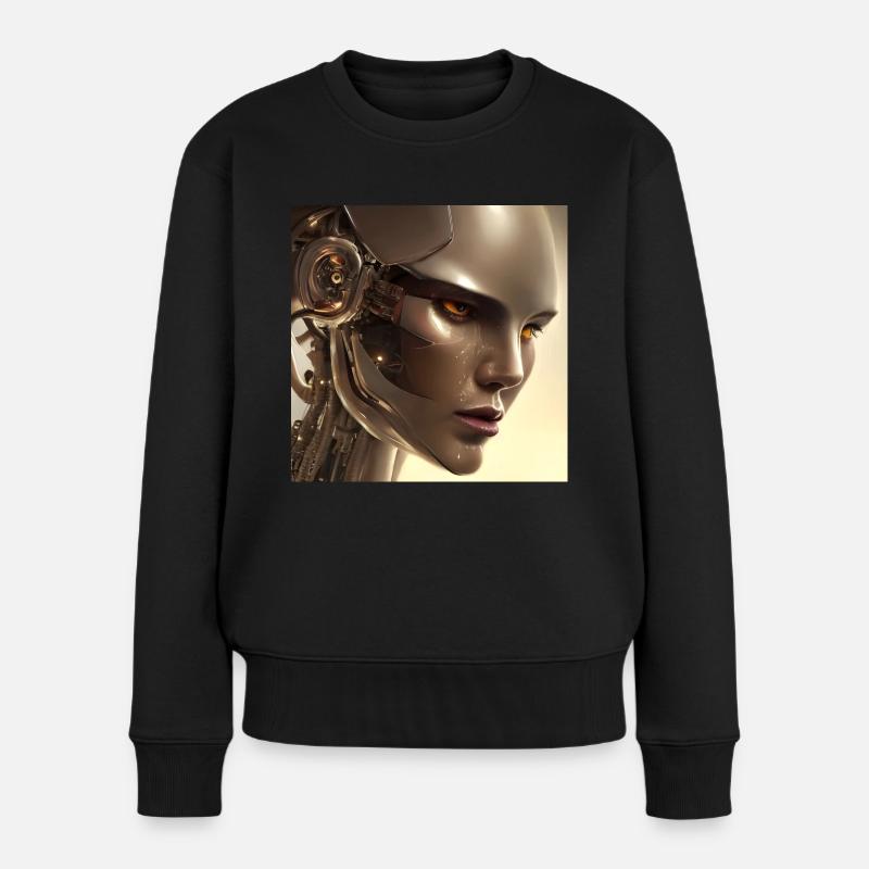 Cyborg - Frauen Premium Bio Pullover - Schwarz