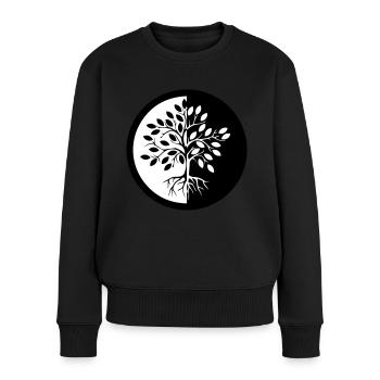 ARBRE DE VIE - Pull Premium bio Femme - noir - Devant - Julia (174cm)