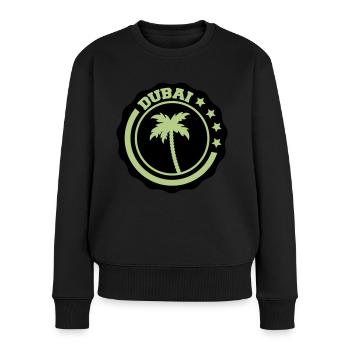 dubai - Frauen Premium Bio Pullover - Schwarz - Vorne - Julia (174cm)