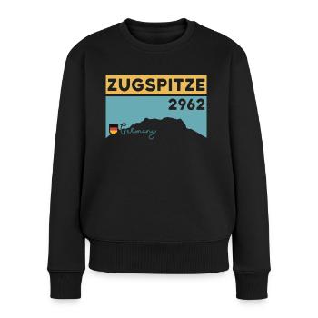 Zugspitze Höhe Hiking Hike Train Germany - Women's Premium Organic Jumper - black - Front - Julia (174cm)